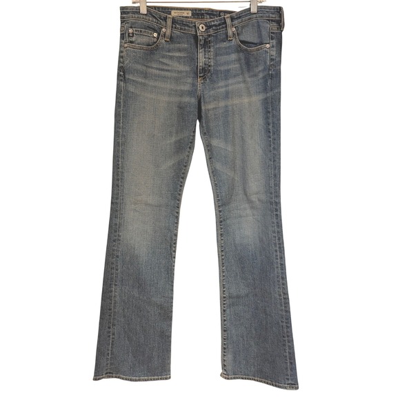 AG Adriano Goldschmied The Colette Slim Boot Jeans Womens Size 31R Blue Denim - Picture 1 of 6